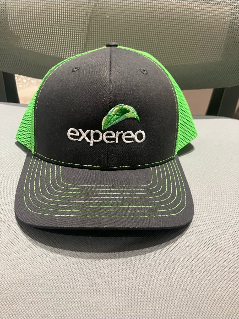 Black and Green Mesh Logo Cap